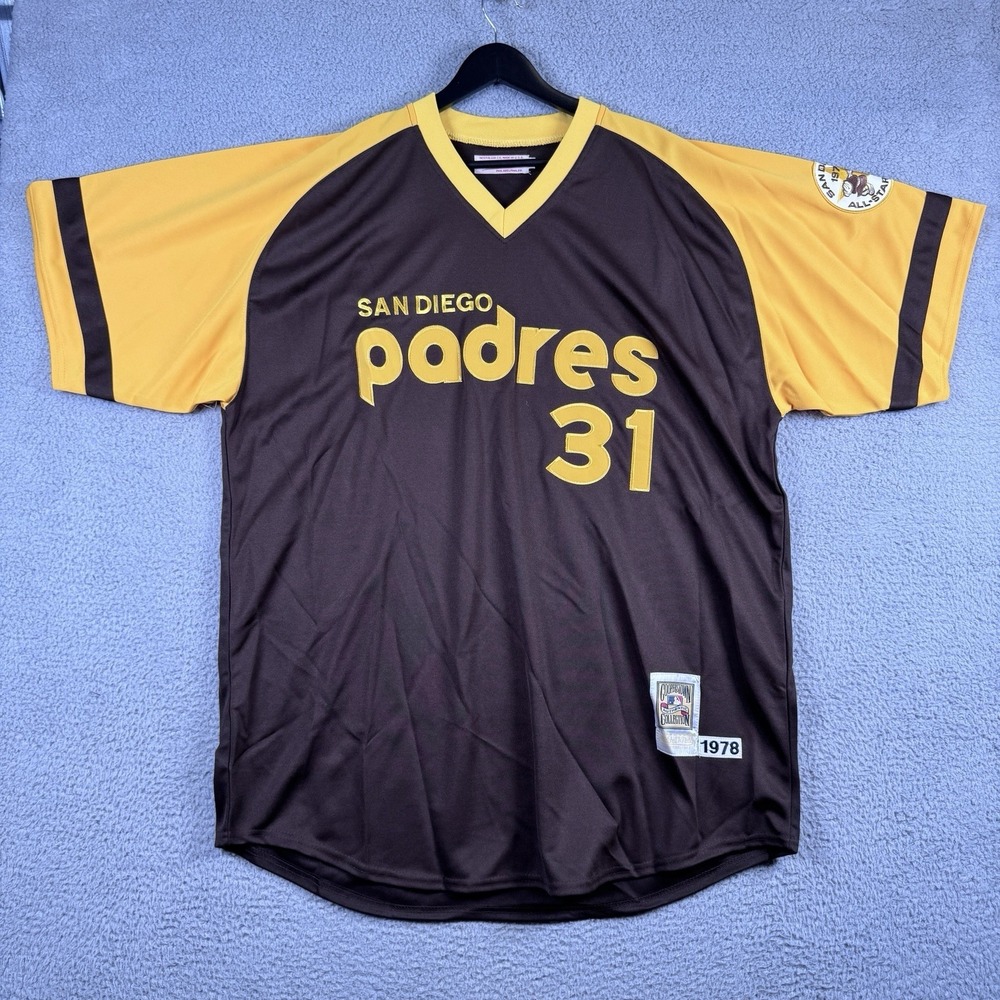 Authentic Mitchell & Ness 1978 Dave Winfield San Diego Padres Jersey Size 54 USA